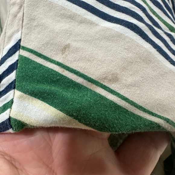 VTG Links Edition Button‎ Up Shirt Men XL Retro Striped Short Sleeve Cotton - Picture 3 of 11